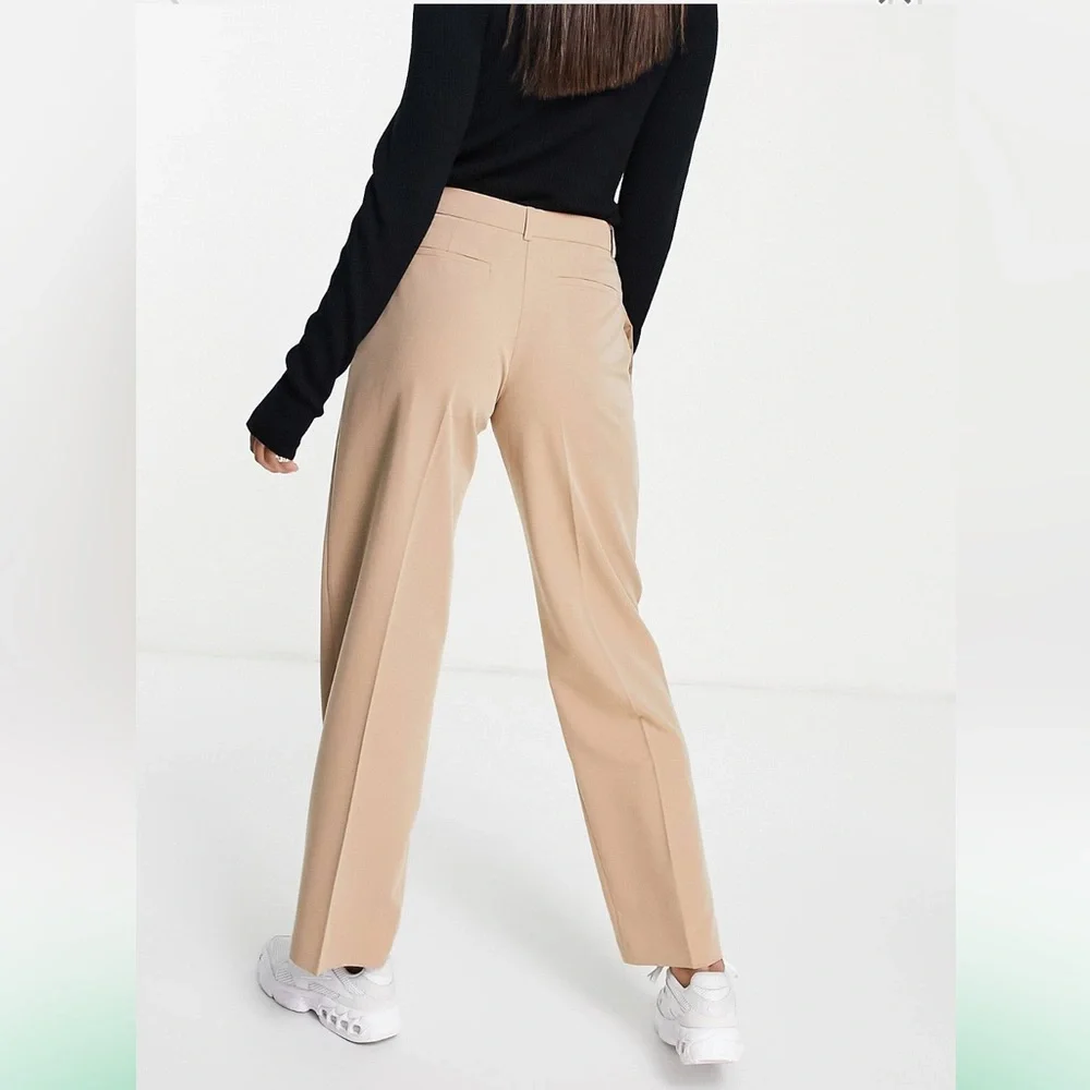 NWT ASOS DESIGN BEIGE PANTS SIZE 6 - Picture 4 of 4